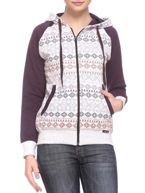 white cotton sweatshirt - 10351902 - Very Small Image - 1