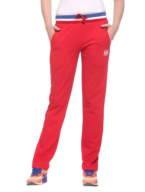 red cotton track pants - 10351915 - Very Small Image - 1
