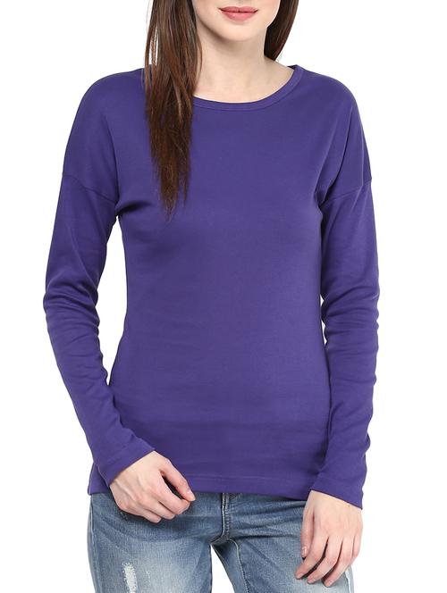 round neck long sleeved top  - 10353000 - Very Small Image - 1