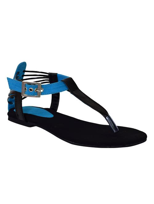 blue leatherette sandals - 10355622 - Very Small Image - 1