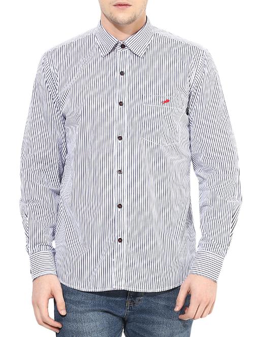 white cotton casual shirt - 10358898 - Very Small Image - 1