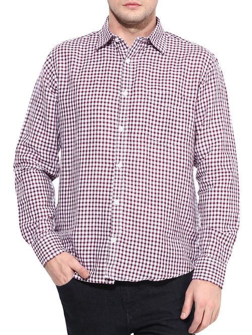 red cotton casual shirt - 10358937 - Very Small Image - 1