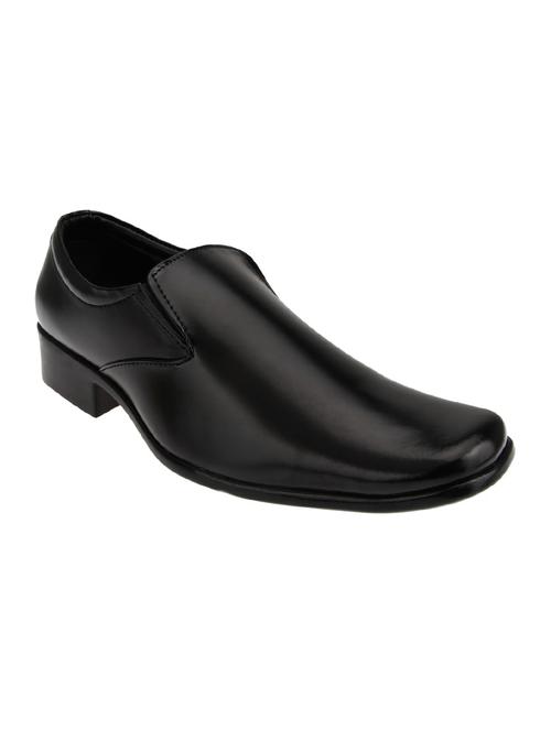 black leatherette slip ons - 10363168 - Very Small Image - 1