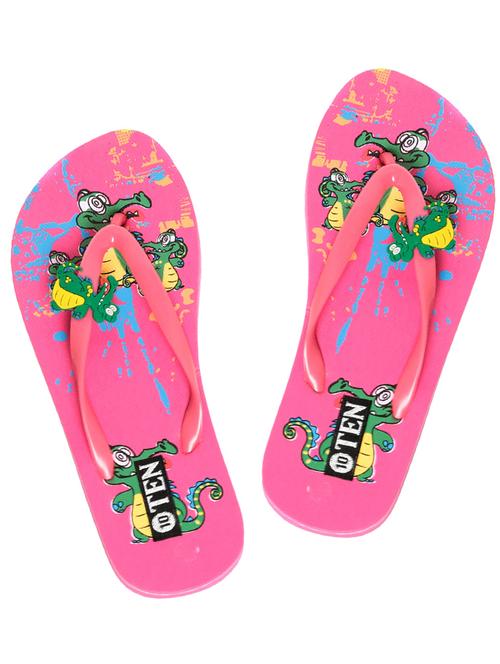 pink printed flip flop - 10366155 - Very Small Image - 1