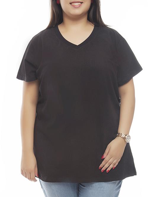 black cotton tshirt - 10379698 - Very Small Image - 1
