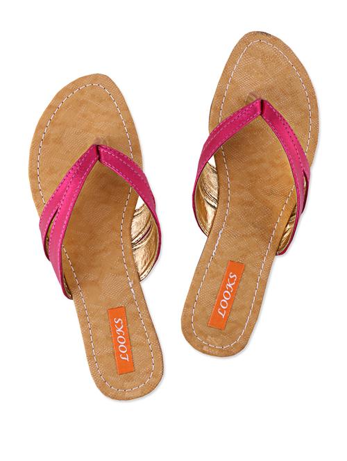 pink leatherette flats - 1038344 - Very Small Image - 1