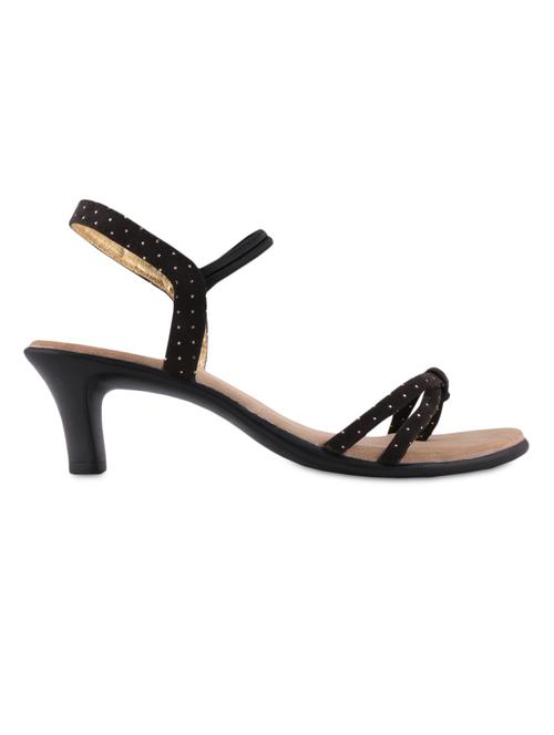 black polka leatherette sandals - 1038398 - Very Small Image - 1