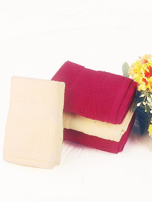 bianca pink, yellow cotton towel set - 10384885 - Very Small Image - 1