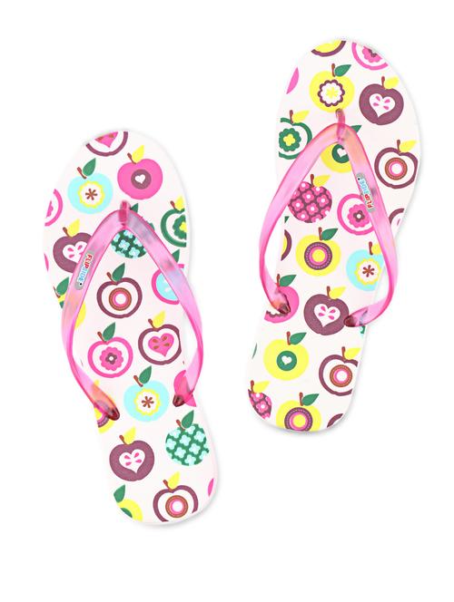 Quirky Printed Rubber Flip-Flops - 1038501 - Very Small Image - 1