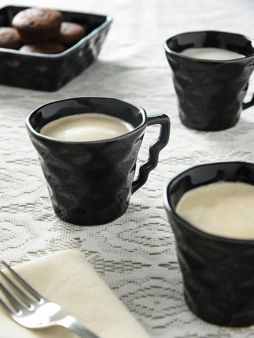 6 cups 2 bowls  black snack set - 10399904 - Very Small Image - 1