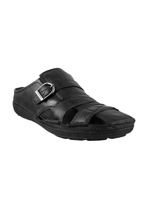 black leather slippers - 10403416 - Very Small Image - 1
