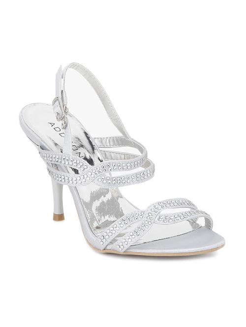silver leatherette sandal - 10411362 - Very Small Image - 1
