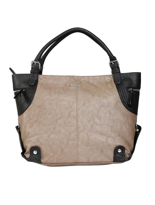 brown, black leatherette handbag - 10412508 - Very Small Image - 1