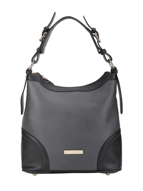 grey leatherette handbag - 10416329 - Very Small Image - 1