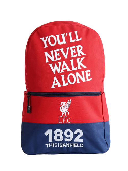red colored, polyester printed backpack - 10416612 - Very Small Image - 1