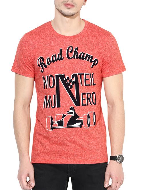 red cotton t-shirt - 10417113 - Very Small Image - 1