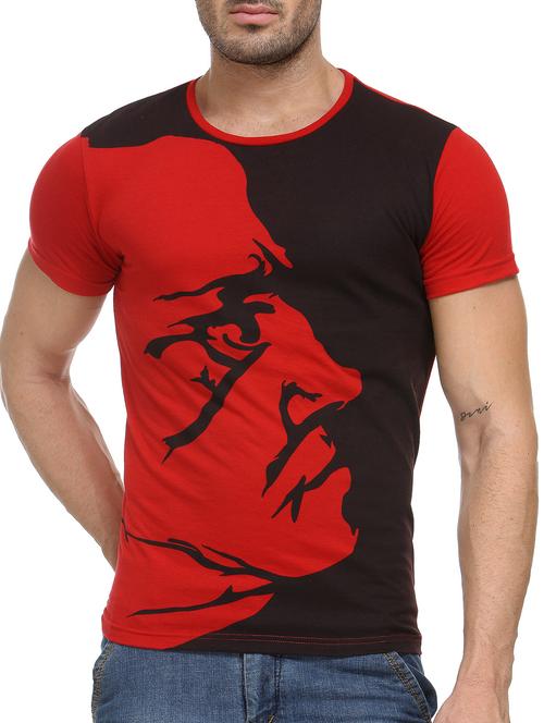 black,red cotton tshirt - 10419713 - Very Small Image - 1