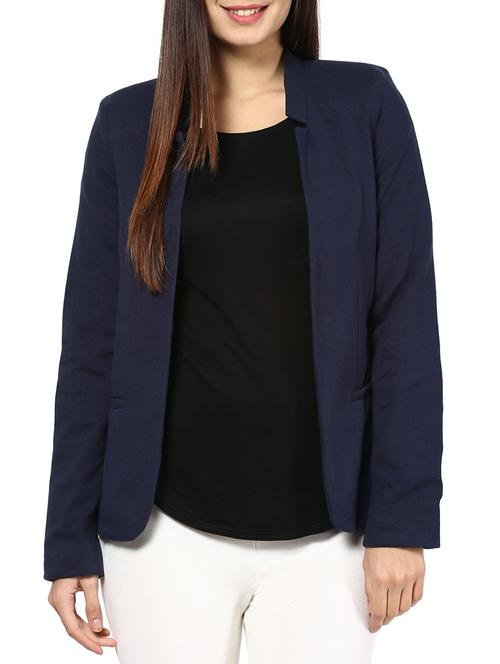 navy cotton jacket - 10420215 - Very Small Image - 1