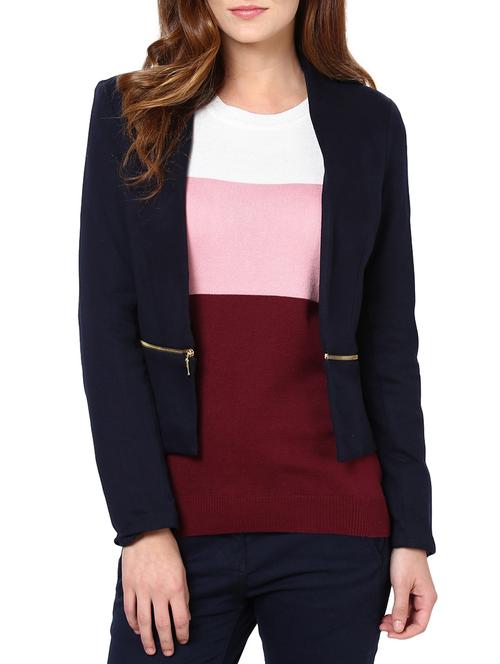 navy cotton jacket - 10420249 - Very Small Image - 1