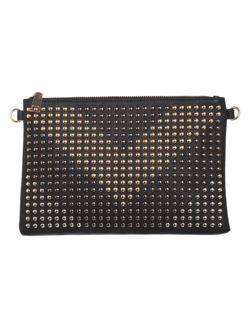 black pu clutch - 10421348 - Very Small Image - 1