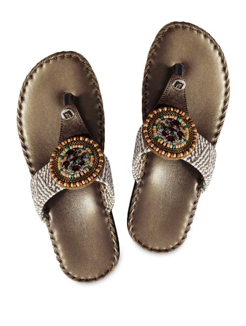 bead studded flat sandals - 1042529 - Very Small Image - 1