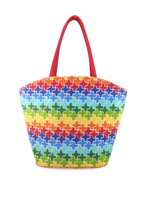 color block canvas handbag - 1042586 - Very Small Image - 1