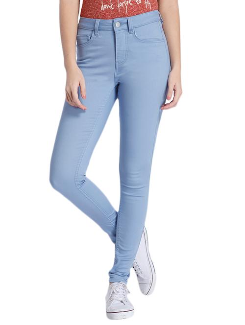 solid blue skinny jeans - 10430142 - Very Small Image - 1