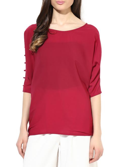Ladder Cutout Round Neck Top - 10431658 - Very Small Image - 1