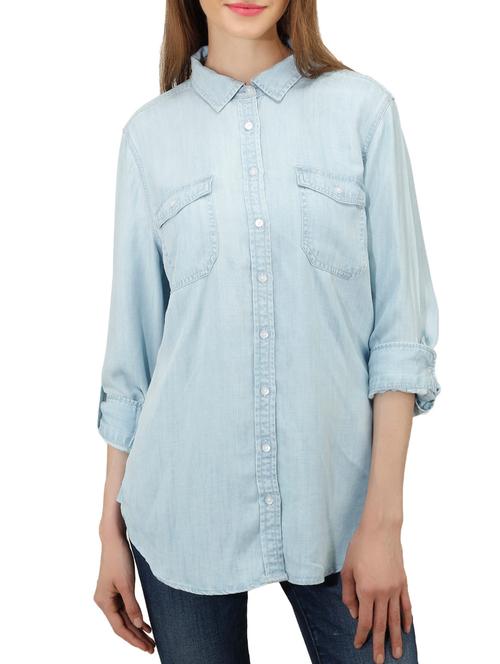 blue denim shirt - 10435262 - Very Small Image - 1