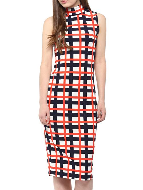 harpa navy blended  midi dress - 10438412 - Very Small Image - 1