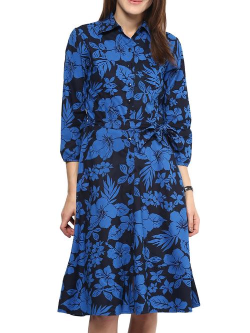 harpa blue cotton  dress - 10438467 - Very Small Image - 1