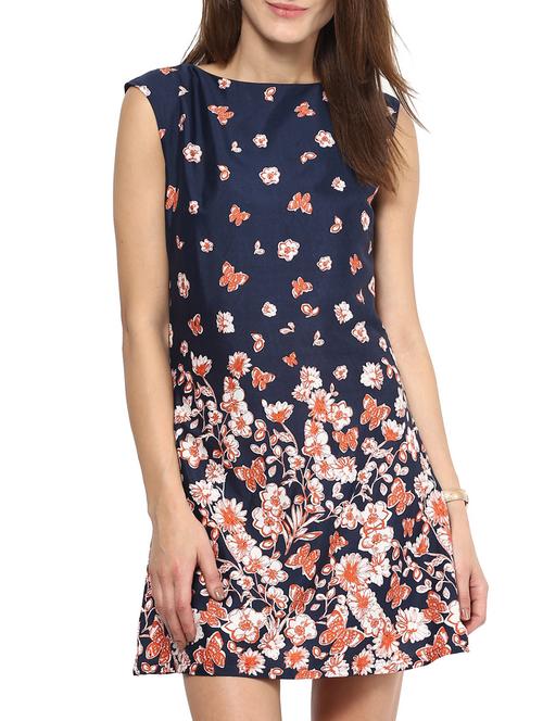 harpa navy crepe  dress - 10438474 - Very Small Image - 1