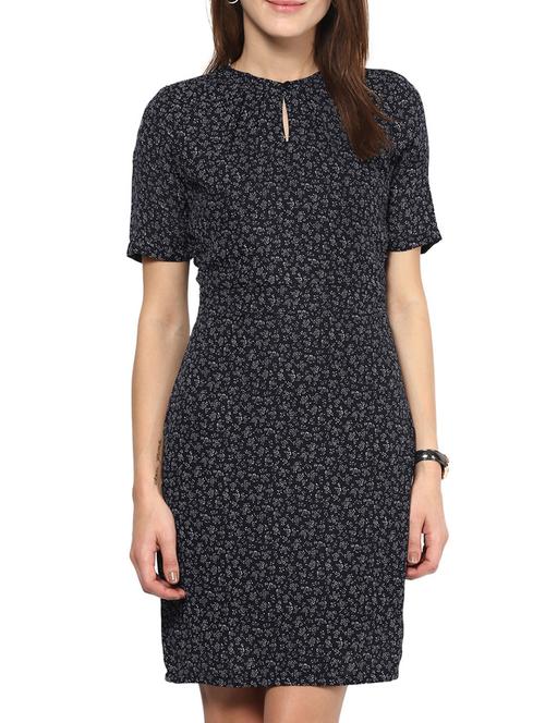 harpa navy crepe  dress - 10438481 - Very Small Image - 1
