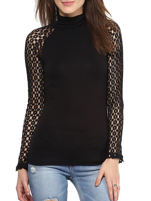 harpa black viscose spandex top - 10438492 - Very Small Image - 1