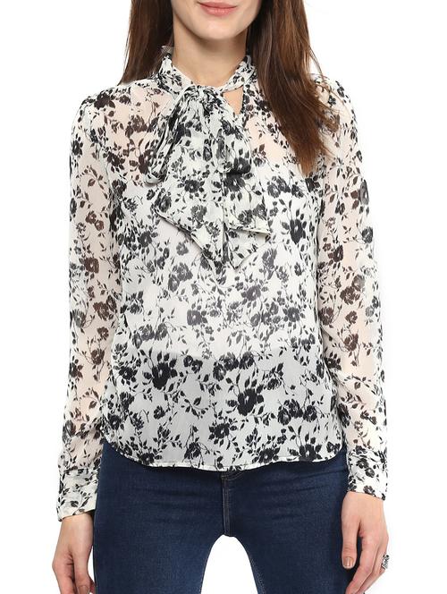 harpa offwhite georgette top - 10438506 - Very Small Image - 1