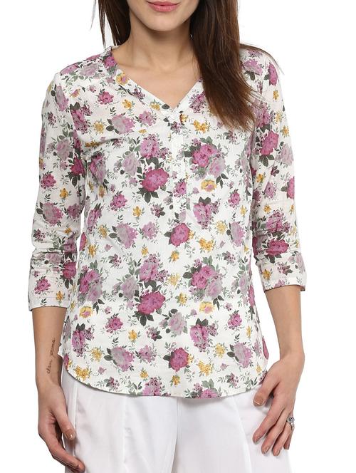 harpa white cotton top - 10438516 - Very Small Image - 1