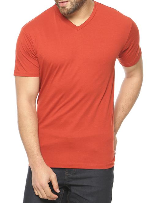red cotton t-shirt - 10445026 - Very Small Image - 1