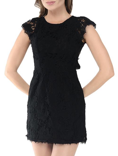 black polyester dress - 10448499 - Very Small Image - 1
