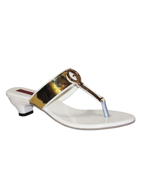 white leatherette sandals - 10449799 - Very Small Image - 1