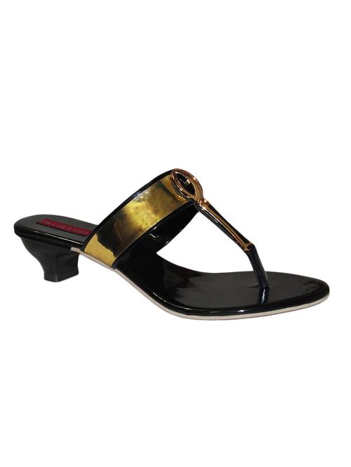 black leatherette sandals - 10449802 - Very Small Image - 1