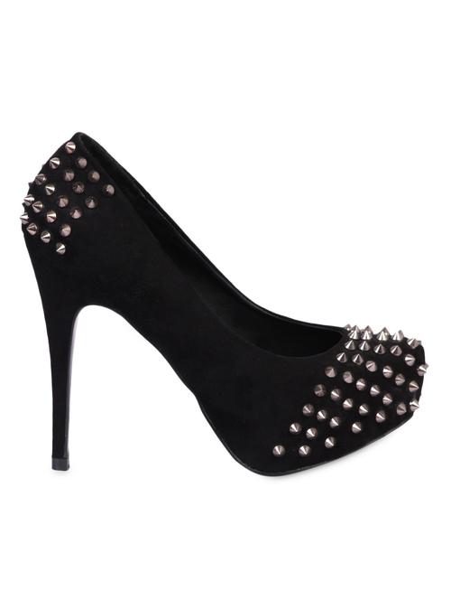 black studded suede pumps - 1045122 - Very Small Image - 1