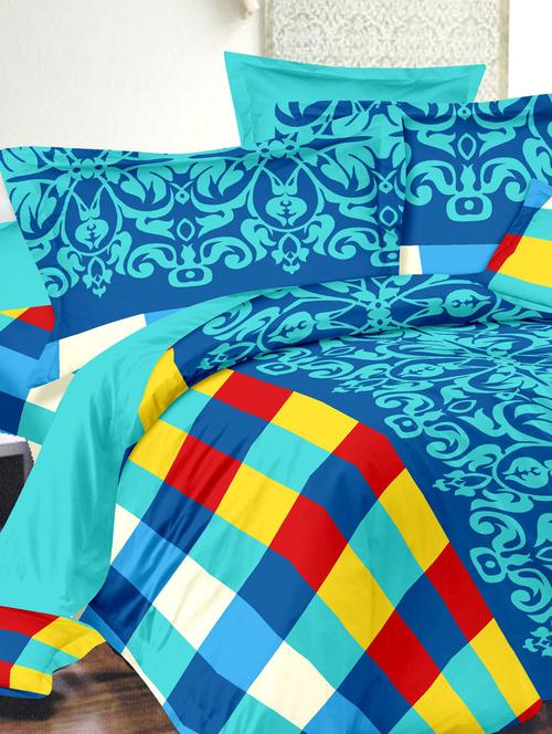 multiprint cotton double bedsheet set - 1045203 - Very Small Image - 1
