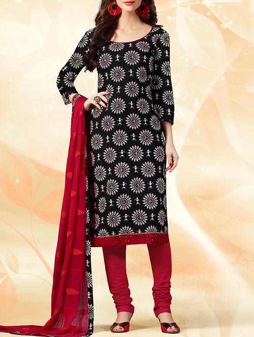 black silk blend unstitched suit - 10452159 - Very Small Image - 1