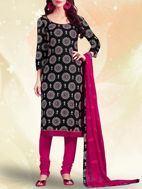 black silk blend unstitched suit - 10452160 - Very Small Image - 1