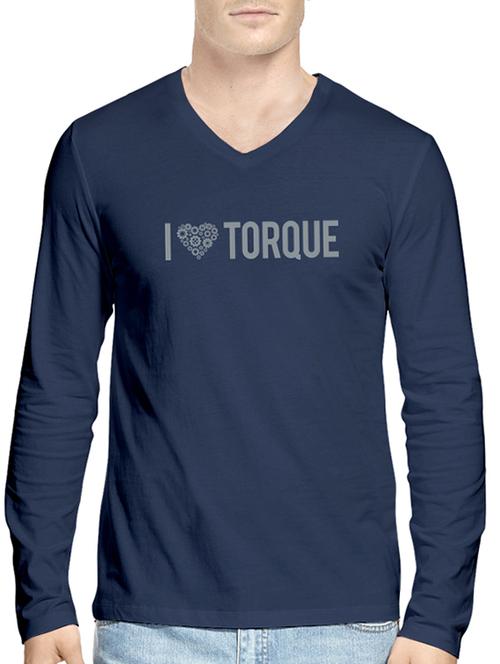 hueman blue colored, v- neck  tee- shirt - 10453563 - Very Small Image - 1