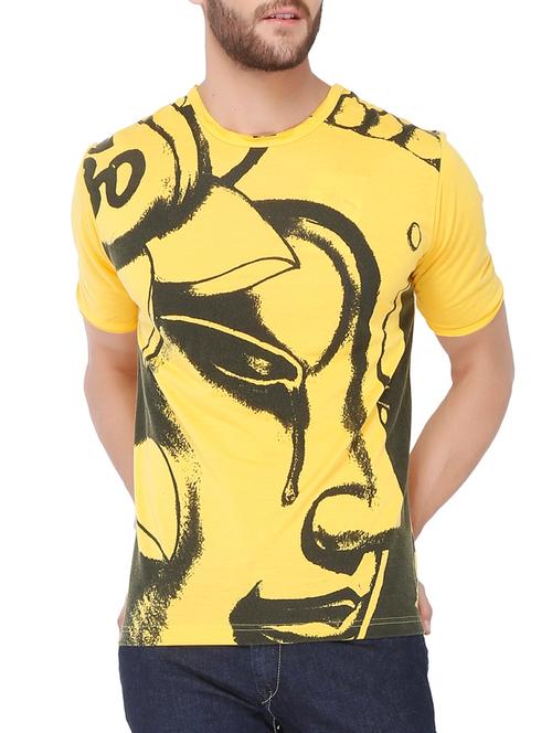 yellow cotton tshirt - 10453679 - Very Small Image - 1