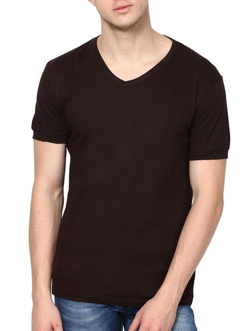 brown cotton tshirt - 10456321 - Very Small Image - 1