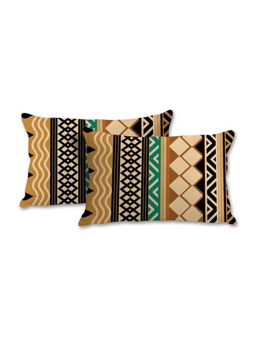brown tribal pattern pillow cover - 10461994 - Very Small Image - 1