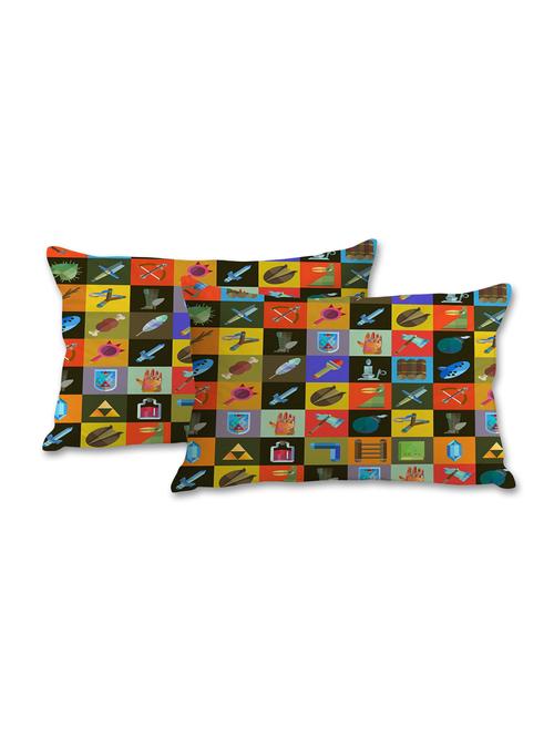 colorful poster print pillow cover - 10462042 - Very Small Image - 1