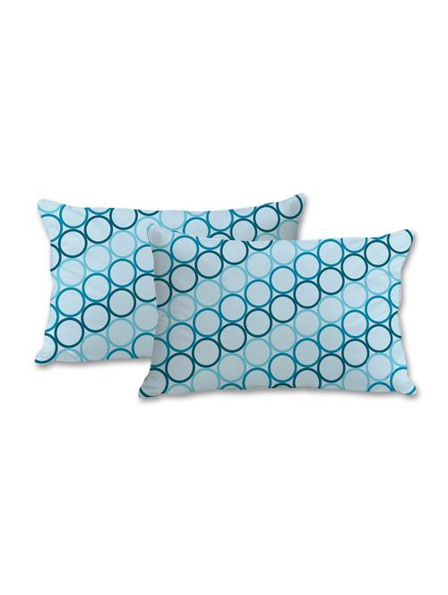 blue circles print pillow cover - 10462107 - Very Small Image - 1